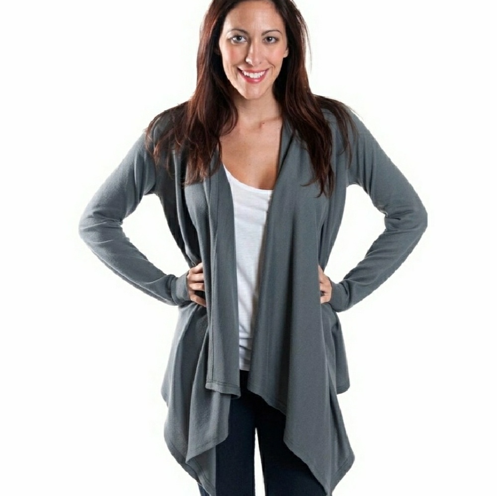 Grey claire waterfall sweater..LAST ONE