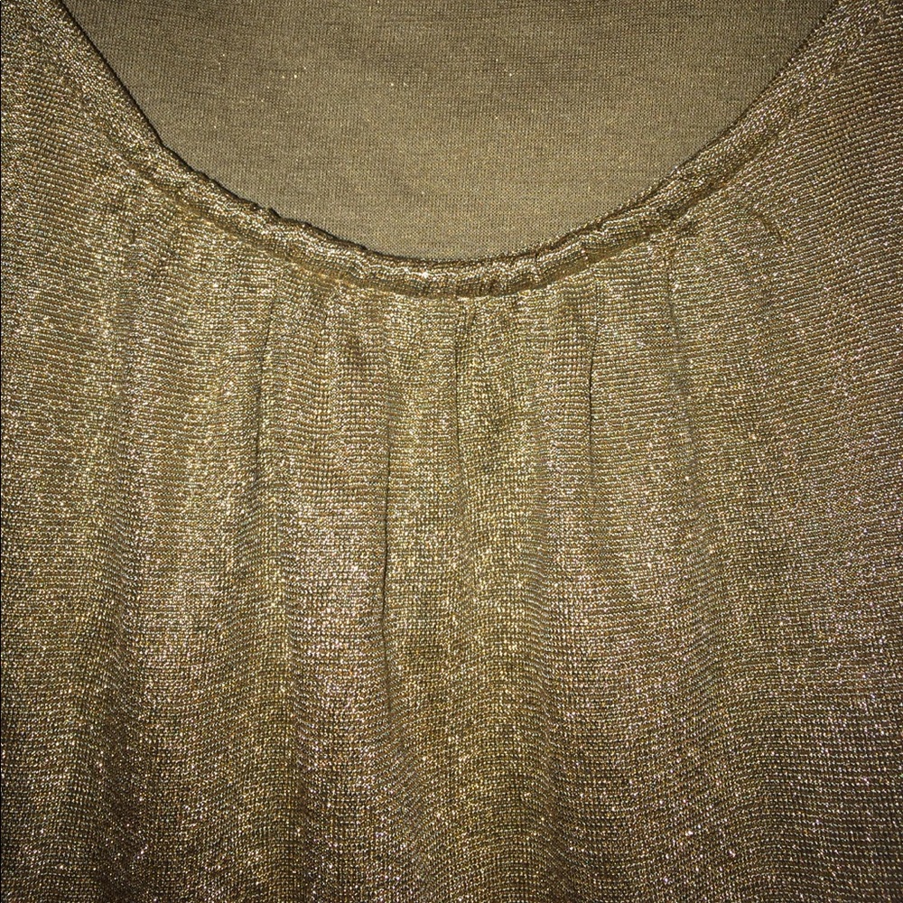 Banana Republic metallic sleeveless tank top M