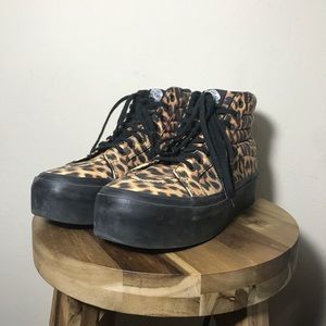 VANS Leopard Print Platform SK8HI
