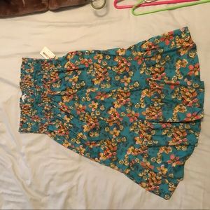 O’Neill strapless, floral print dress