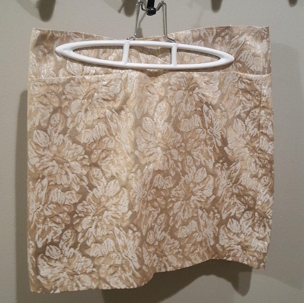 Gold miniskirt