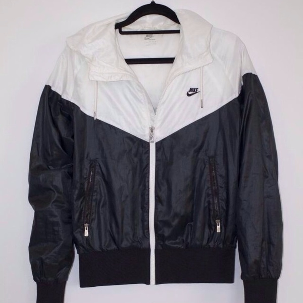 Nike Black And White Windbreaker