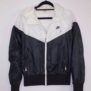 Nike Black And White Windbreaker