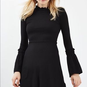 TopShop Long Sleeve Black Dress- 6