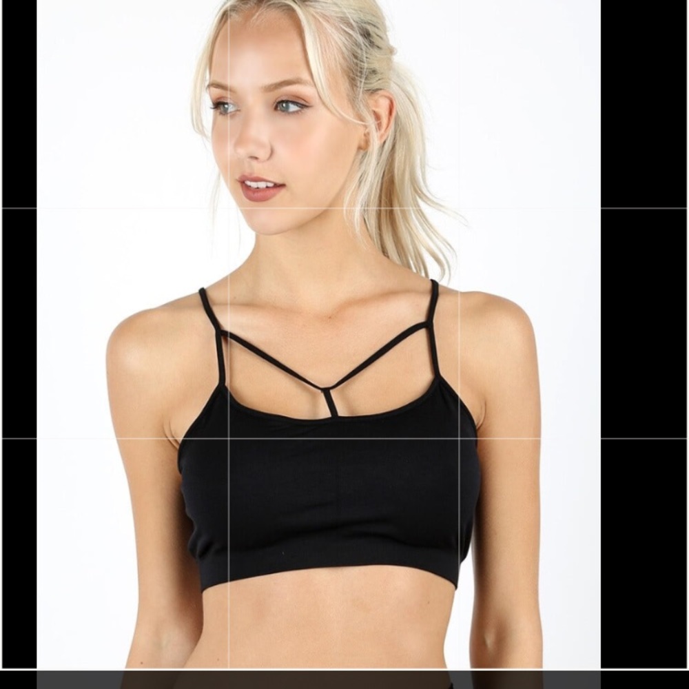 Front strap back web detail bralette - Picture 3 of 4