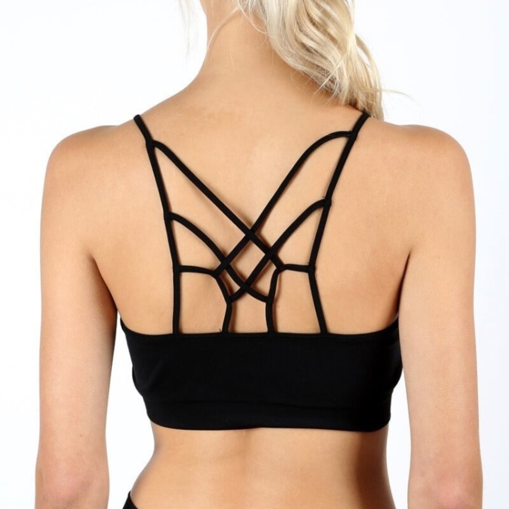Front strap back web detail bralette - Picture 4 of 4