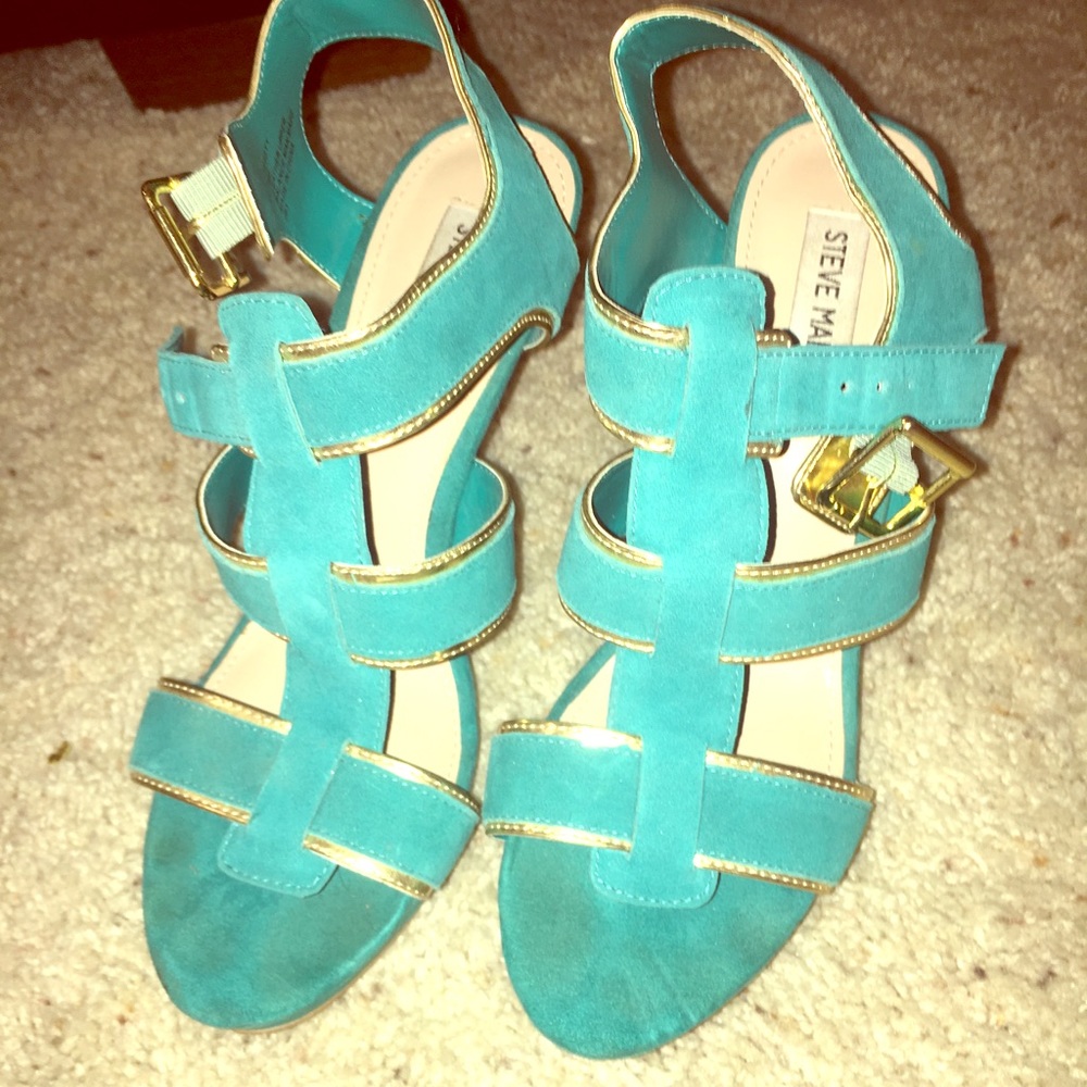 Turquoise Steve Madden heels