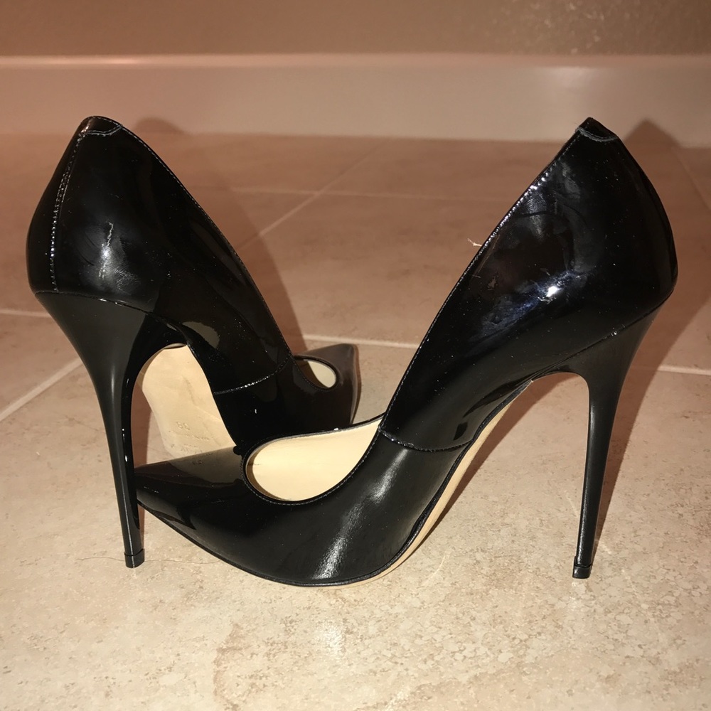 Jimmy Choo Anouk Black Patent Leather Pumps