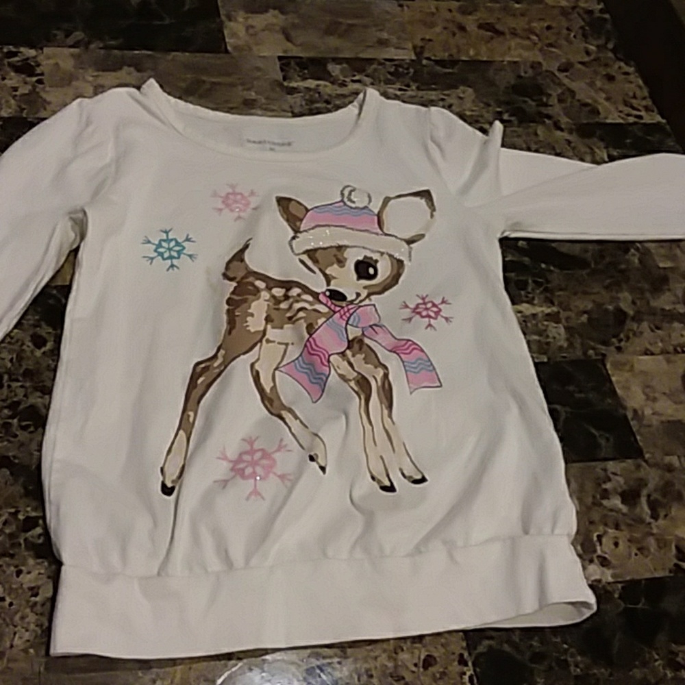 Creme Graphic Long Sleeve shirt