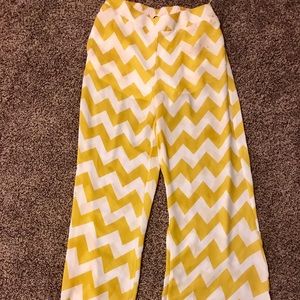 Yellow plazzo pants
