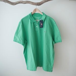 NEW Mens Vineyard Vines Green Polo Golf Shirt