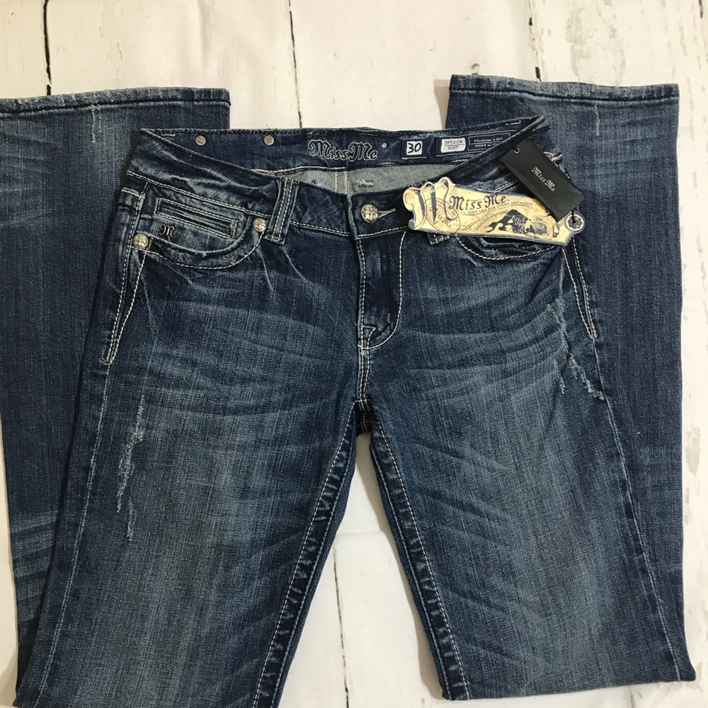 NWT Miss me Jeans boot cut size 30 embellished NEW