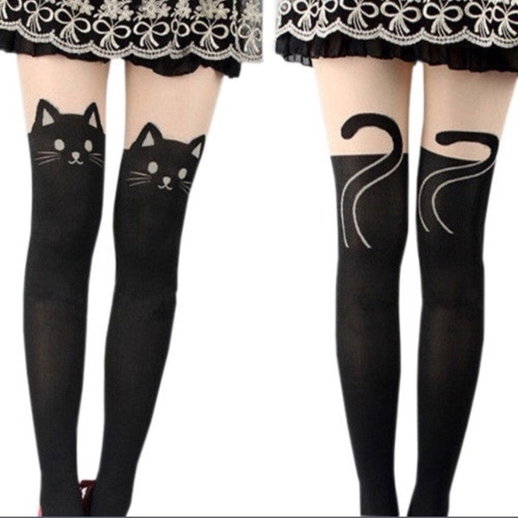 😺Sale!😺 Kitty tights! - Picture 2 of 6