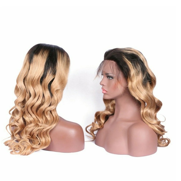 Blonde Ombre Human Hair LaceFront Wig main image 4