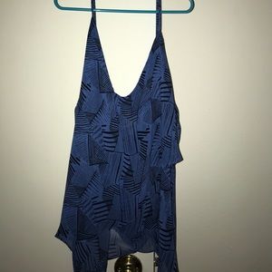 Blue spaghetti strap too