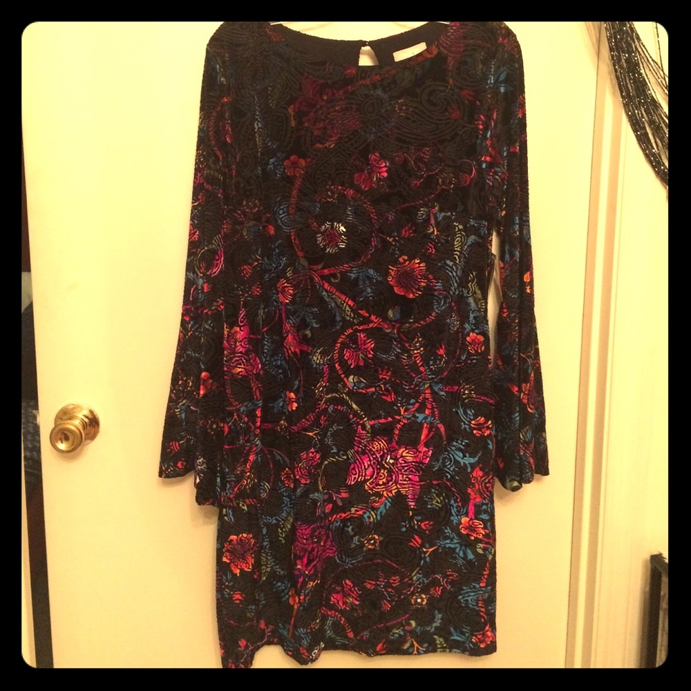 Stunning Jewel Toned burnout dress