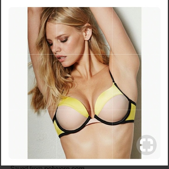 Victoria secret Accessories - Victoria Secret Color block Push Up Bra. Used!!!