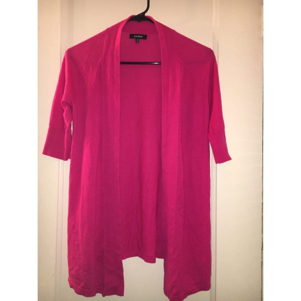 Express open front cardigan