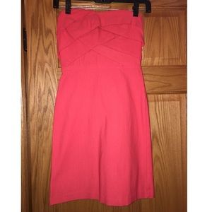 Like new- orangeish red dress with top detailing