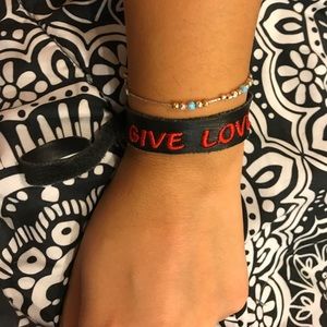 Give Love Lucky Brand Leather bracelet