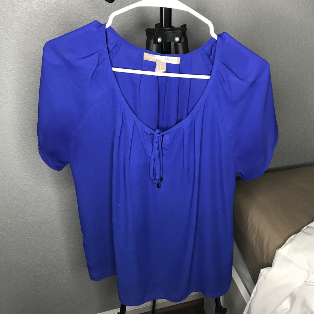 Forever 21 Tie Blouse