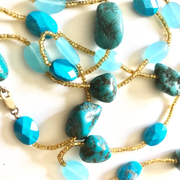 Vintage Turquoise Necklace - Picture 1 of 5