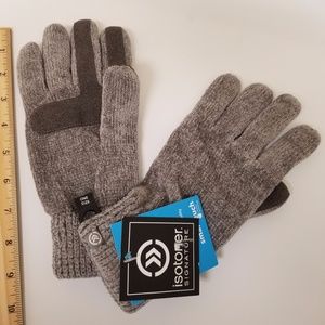 women's knit gloves with leather palms