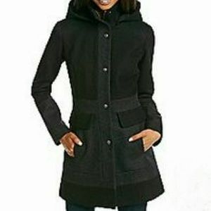 NWOT GUESS Hooded Colorblock Coat