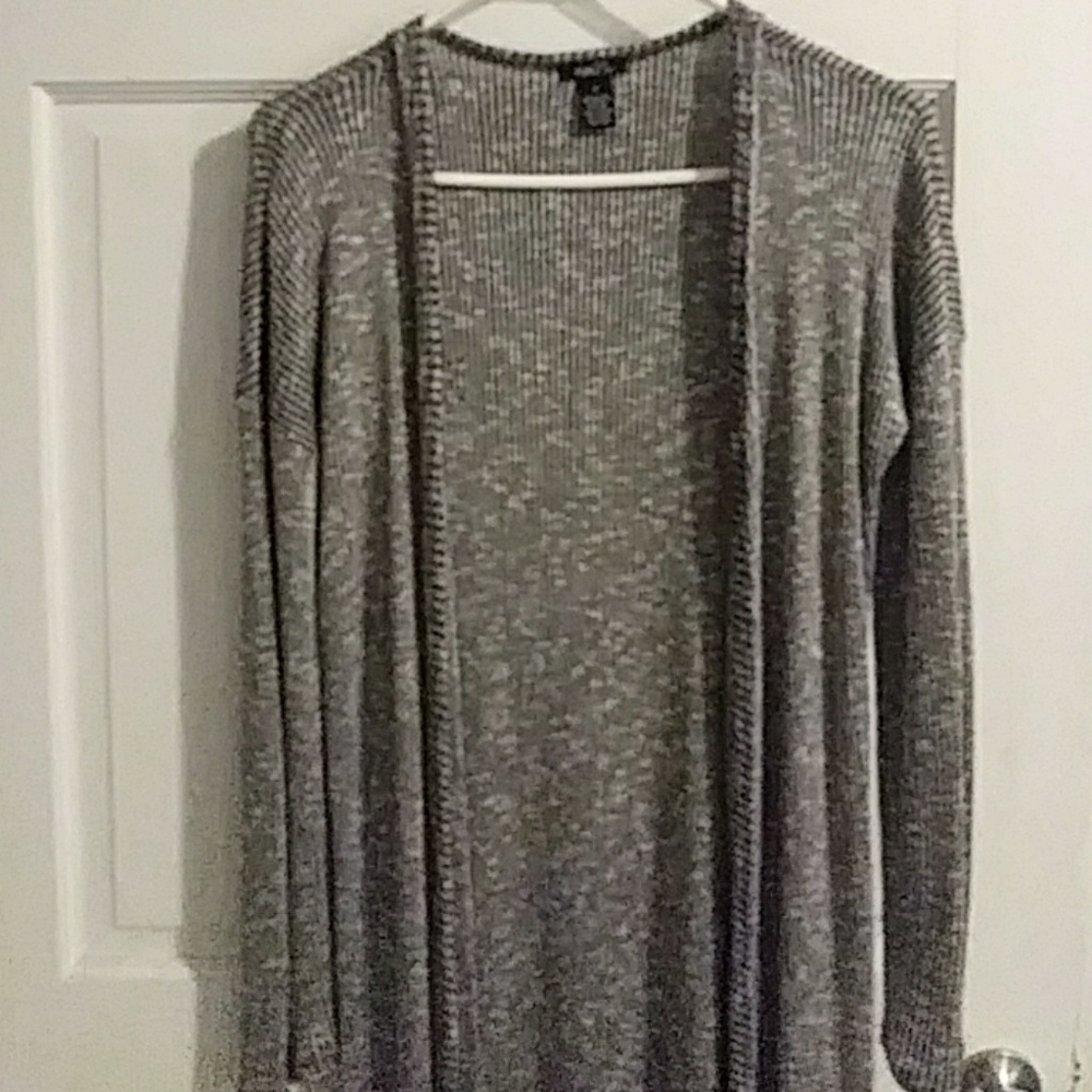 Long gray sweater
