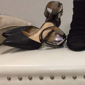 NEW SeXY Gianni Bini StrapZippered Ankle Heels 6.5