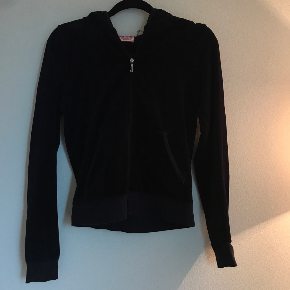 Juicy Couture Black Velour Jacket