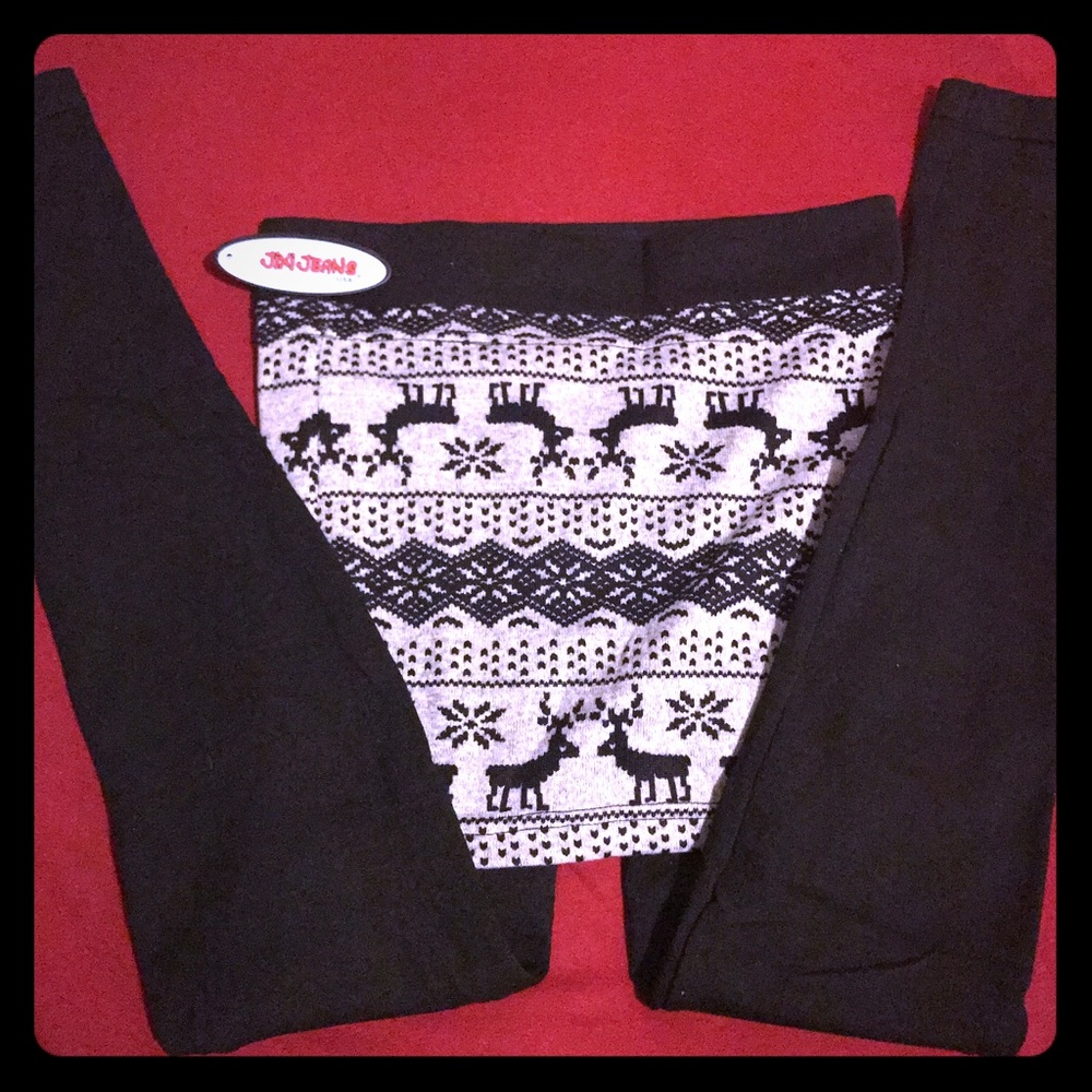 Pants with built in skirt.