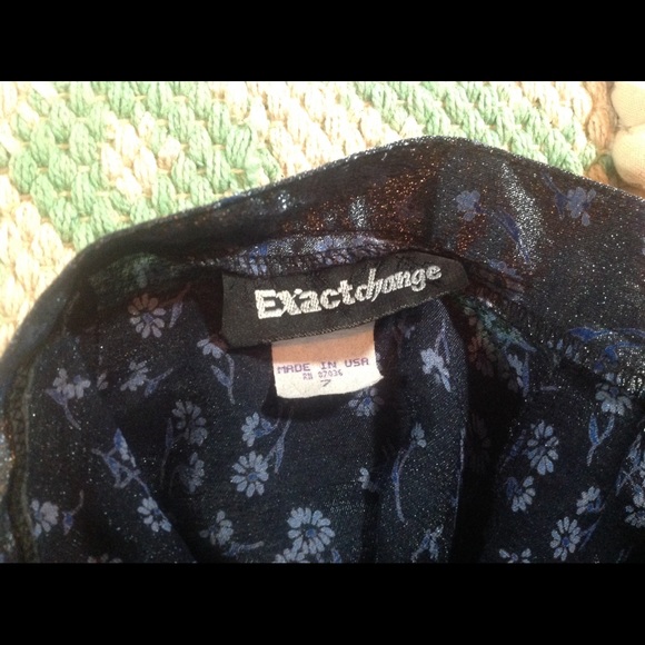 Vintage Iridescent Button-up High-waisted Skirt! - Picture 4 of 5