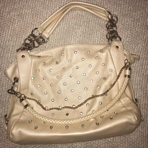 FINAL SALE!!! Sparkly Creme Braided Purse