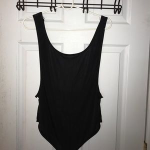 Black see through "side boob" bodysuit