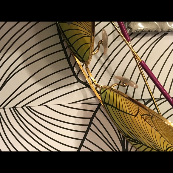 Pink & gold ray-ban aviator sunglasses size 58 - Picture 7 of 8