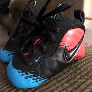 SOLD spider-man nike foams size 2c
