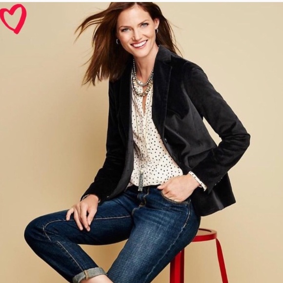 talbots velvet jacket