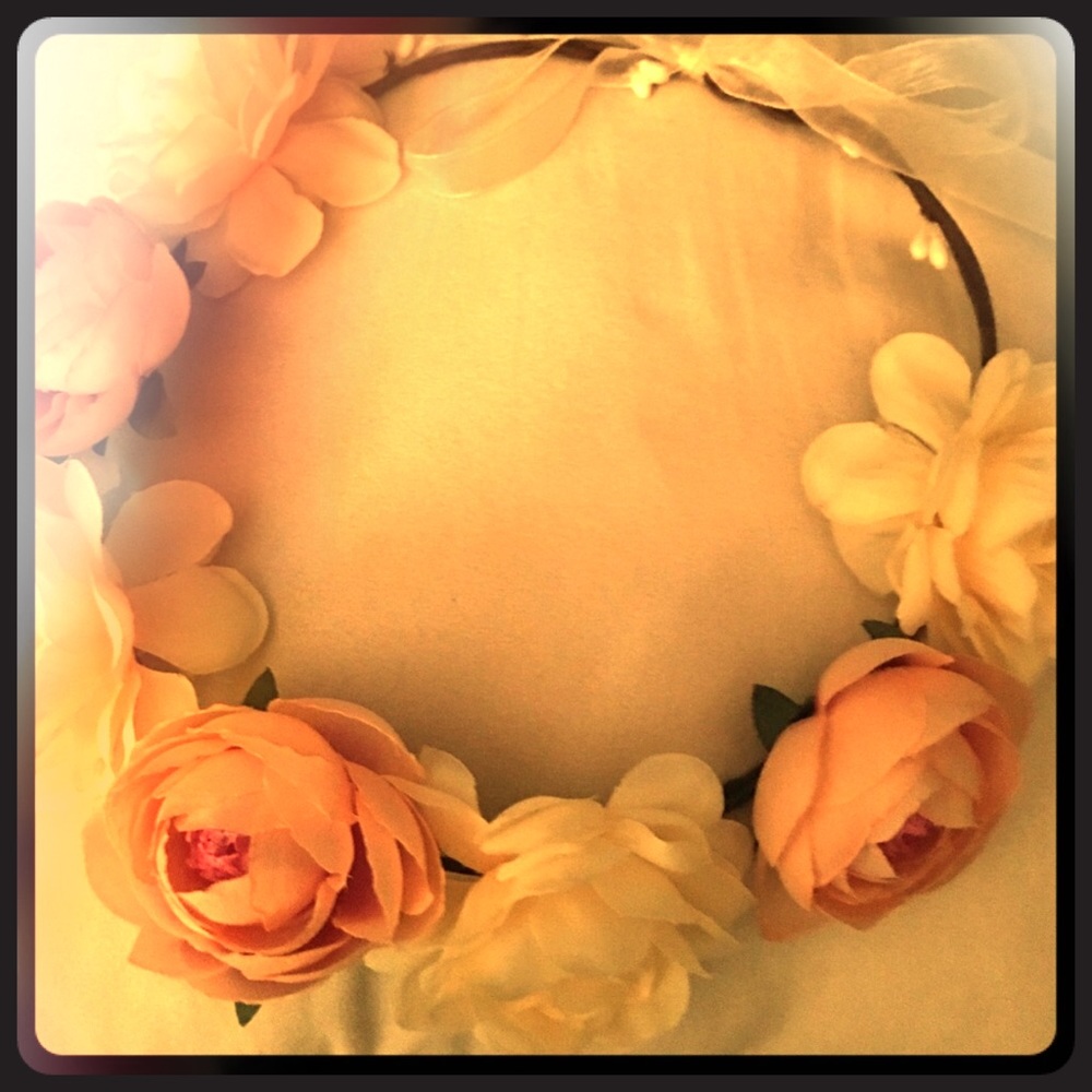 🌺FLOWER HEADBAND HALO in BEAUTIFUL PINKS🌺