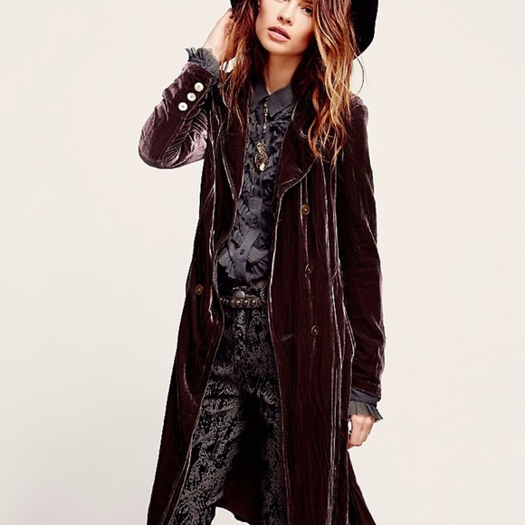 ISO Free People Velvet Duster Jacket - Picture 2 of 8