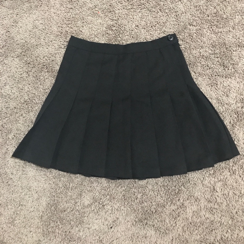 ✨ BLACK PLEATED TENNIS SKATE SKIRT ✨