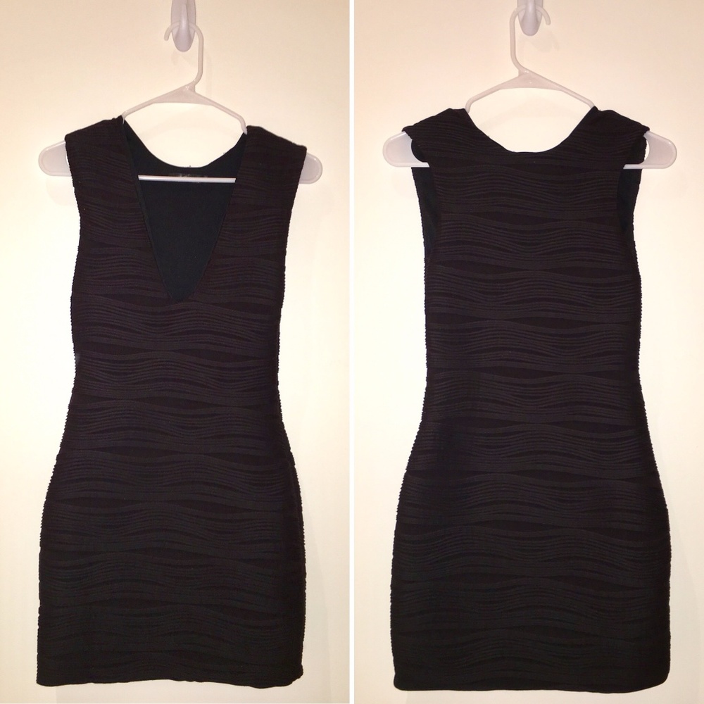 LF Millau Black Bodycon Sleeveless Dress