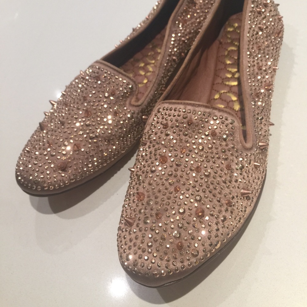 Rose gold SAM EDELMAN slip on flats