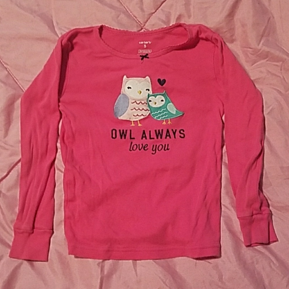 Owl Night Time/Pajama Long Sleeve Shirt