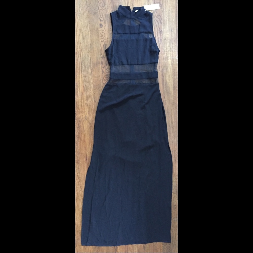 Sugar lips long black Maxi dress