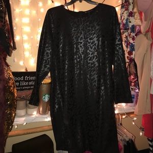 Pleather Leopard dress