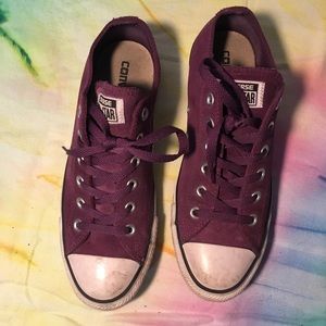 Purple Velvet All Star Converse sz 8.5