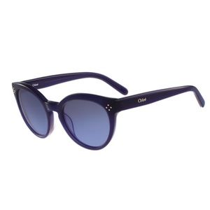 Chloe Round Cat-Eye Sunglasses