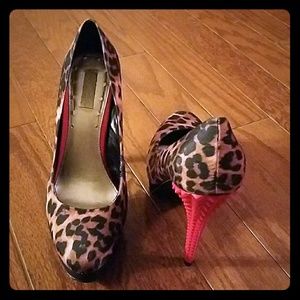 RACHEL ROY CHEETAH HEELS