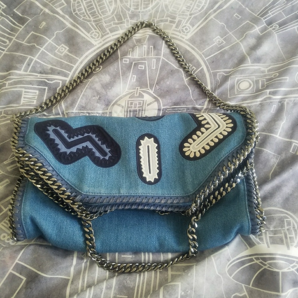 Stella McCartney 'Falabella - Adorned' Denim Tote - Picture 2 of 8